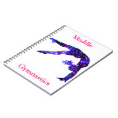 体操ハンドスプリングノート ノートブック (左側)