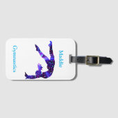 体操ハンドスプリング ラゲッジタグ (正面横)