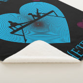 体操ハートと体操カスタム毛布。 シェルパブランケット (3/4)