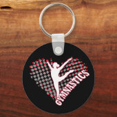 体操ハートキーチェーン キーホルダー (正面)