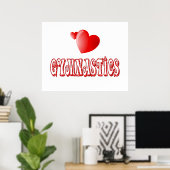 体操ハート ポスター (ホームオフィス)