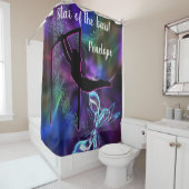 体操バタフライスターバー パーソナライズされた シャワーカーテン (インサイチュ)