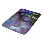 体操バタフライスターバー パーソナライズされた バスマット (アングル)