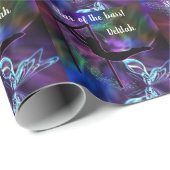 体操バタフライスターバー パーソナライズされた ラッピングペーパー (ロールコーナー)