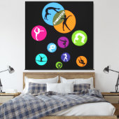 体操バブル キャンバスプリント (インサイチュ (寝室))