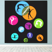 体操バブル キャンバスプリント (インサイチュ (ウッドフロア))