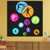 体操バブル キャンバスプリント (インサイチュ (リビング))