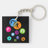 体操バブル キーホルダー (裏面)