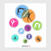 体操バブル シール (シート)