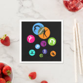 体操バブル スタンダードカクテルナプキン (インサイチュ)