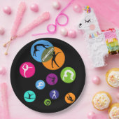 体操バブル ペーパープレート (パーティー)