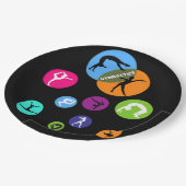 体操バブル ペーパープレート (アングル)