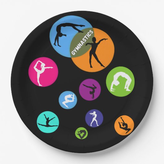 体操バブル ペーパープレート (正面)