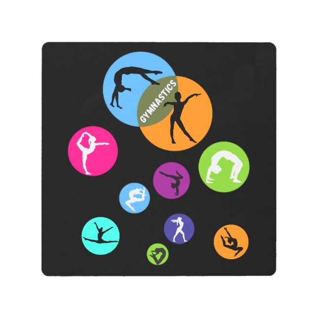 体操バブル メタルプリント (正面)