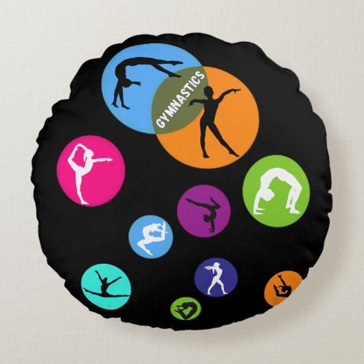 体操バブル ラウンドクッション (正面)