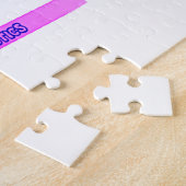 体操バランスビームパズル。パーソナライズされた名 ジグソーパズル (側面)