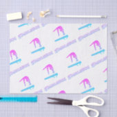 体操バランスビームプリント 薄葉紙 (クラフト)