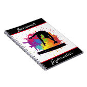 体操バランスビーム絵を描（ばちゃばちゃ）跳ねる ノートブック (右側)