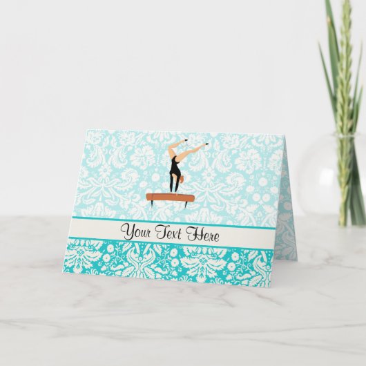 体操バランスビーム カード (正面)