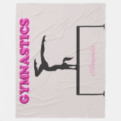 体操バランスビーム フリースブランケット (正面)