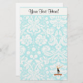 体操バランスビーム 便箋 (正面/裏面)