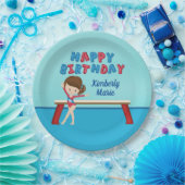 体操バースデーパーティーかわいいカスタム子供たち ペーパープレート (パーティー)