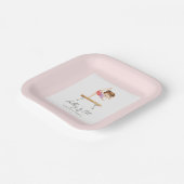 体操バースデーパーティープレート ペーパープレート (傾斜あり)