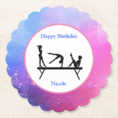 体操バースデーパーティー紙コースター ペーパーコースター (正面)