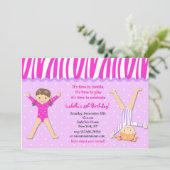 体操バースデーパーティ招待状 招待状 (スタンド正面)