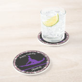 体操バー誕生日イン紫と黒 コースター (側面)