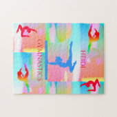 体操パステルカモフラージュパズル。 ジグソーパズル (横)