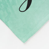 体操パステルパープルグリーンパーソナライズされた フリースブランケット (角)