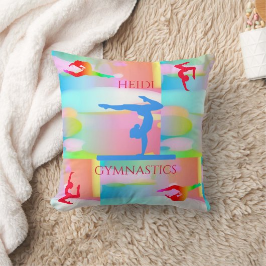体操パステル迷彩装飾用クッション クッション (ブランケット)