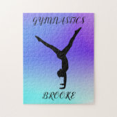 体操パズルと体操競技&名前をカスタムする。 ジグソーパズル (縦)