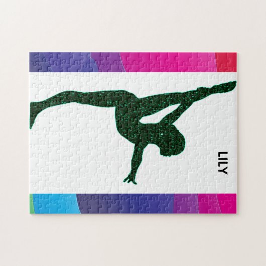 体操パズルパーソナライズされた! ジグソーパズル (横)