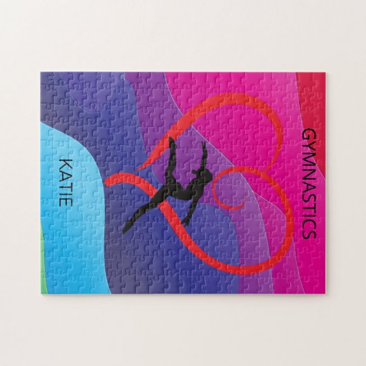 体操パズルパーソナライズされた! ジグソーパズル (横)