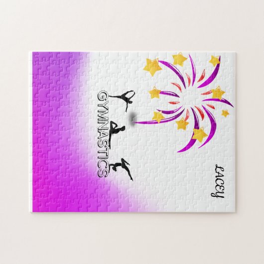 体操パズルパーソナライズされた! ジグソーパズル (横)