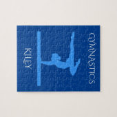 体操パズル。パーソナライズされた名前 ジグソーパズル (横)