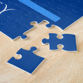 体操パズル。パーソナライズされた名前 ジグソーパズル (側面)