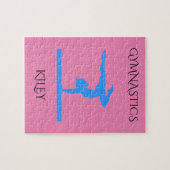 体操パズル。パーソナライズされた名前 ジグソーパズル (横)