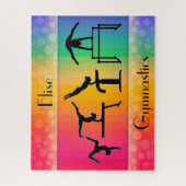 体操パズル – 体操イベント付き虹 ジグソーパズル (縦)