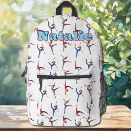 体操パターン | ダンスガールカスタムバックパック プリントバックパック