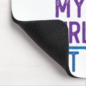 体操パパママそこにいる私の娘 マウスパッド (コーナー)