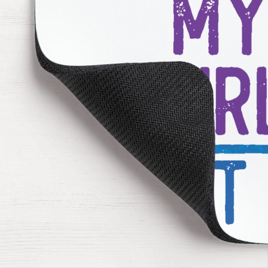 体操パパママそこにいる私の娘 マウスパッド (コーナー)