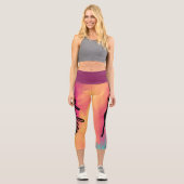 体操パーソナライズされたのギフト |名前の追加 カプリレギンス (正面)