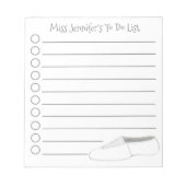 体操パーソナライズされたアクロダンス先生ギフト ノートパッド (正面)