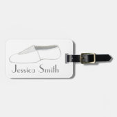 体操パーソナライズされたアクロ靴ダンスタンブル ラゲッジタグ (正面横)