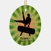 体操パーソナライズされたオーナメント セラミックオーナメント (右)