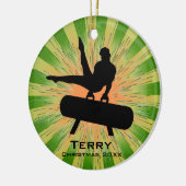 体操パーソナライズされたオーナメント セラミックオーナメント (左)
