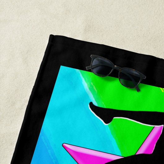 体操パーソナライズされたカラフルビーチタオル ビーチタオル (インサイチュ)